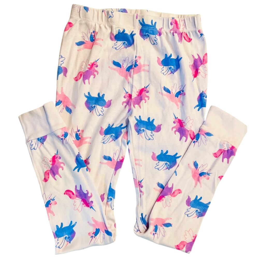 Kids Headquarters Unicorn Pajama Pants Girls Size 8 100% Cotton Colorful Print